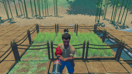 木筏求生 海上漂流记 牧草已种好 可以抓点小动物回来养了