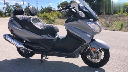 移动沙发,实拍铃木大踏板burgman 650,霸气十足!