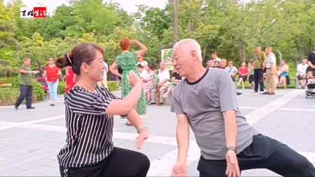 激情动感的《新疆舞》丽丽老师与林老师共舞