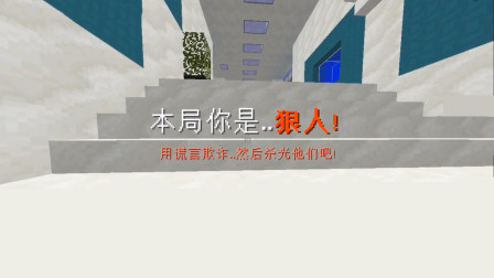 【游戏真好玩】《我的世界》主播直播狼人杀，和队友一起杀翻全场秀翻了！