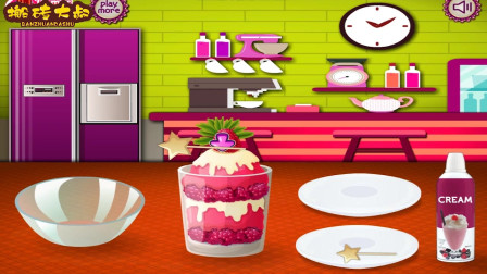 芭比家里来客人，她想制作树莓蛋糕来招待客人，制作蛋糕的小游戏