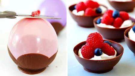 如何制作巧克力气球碗美味的自制巧克力蛋糕装饰的想法吗