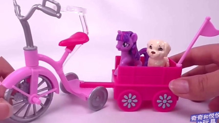 趣味小玩意：丽丽公主带朋友骑车去游玩