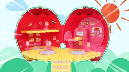 公主玩具 HelloKitty凯蒂猫便携可爱草莓小屋分享