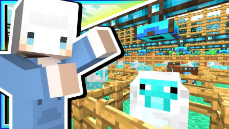 小白解说我的世界天堂猎人45 电力出现极大危机打造高压羊的家