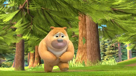 熊出没之夺宝熊兵:毛毛送了小熊二一篮梨子,小熊二好开心