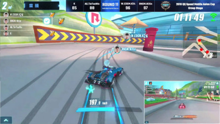 QQ飞车：K24极限后追，近道卡位超车，第一轻松到手