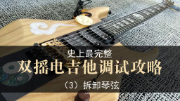 【教程】双摇电吉他调试攻略3 拆卸琴弦的正确方法 纪斌