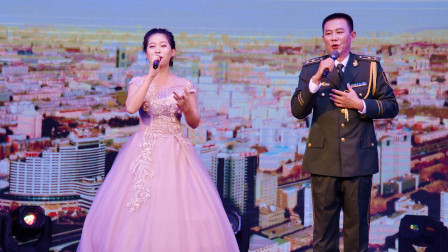9琼海市庆祝中华人民共和国成立70周年文艺晚会《琼韵飘香》男女声合唱《我和我的祖国》演唱：何君妹 符智程