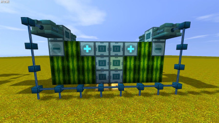 迷你世界：用西瓜也可以做大门，不仅能解渴还很好看