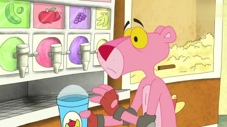 粉红豹：粉红豹只是想吃个冰淇淋也被老板百般嫌弃，太逗啦~