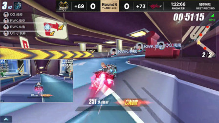 QQ飞车：RWK悟空是真的刚，最后就是一顿撞，开氮气直接冲线