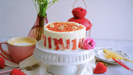我的日常料理 第二季 教你制作冬季ins网红蛋糕-红丝绒草莓乳酪蛋糕