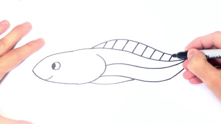 儿童简笔画;如何绘制蝌蚪一步一步青蛙蝌蚪绘图