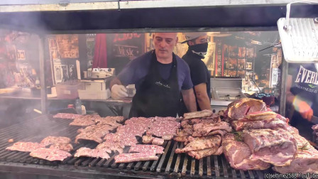 国外街头美食系列，意大利传统市场的烤肉狂欢！