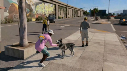 看门狗：楚河逗哈士奇被虐，碰瓷装断腿抢跑车