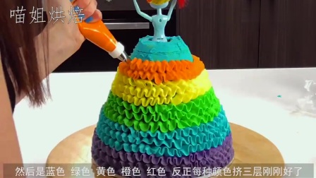 好漂亮的彩虹小马！原来是个翻糖蛋糕，你知道她叫什么名字吗？