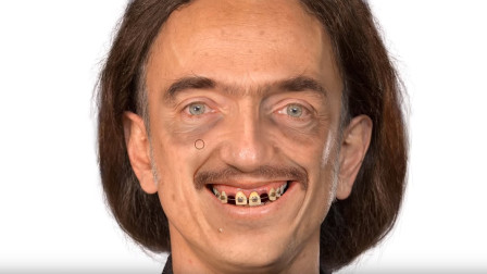 一个奇丑无比的男人,经过大神ps处理后,秒变成帅哥!