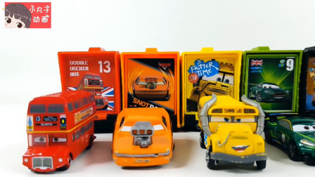 赛车总动员对照卡通货车图案 宝宝益智汽车玩具