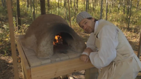 老外制作手工披萨炉，体验中世纪风情，这样才叫烤披萨