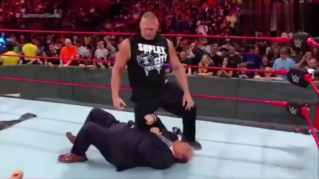 WWE：大老板狠狠批评布洛克，谁知道布洛克太凶残，老板都不放过