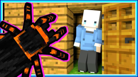 我的世界小白解说魔法枪械21 昆虫世界盖堡垒 黑洞与钻剑伤害好高