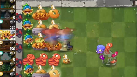 植物大战僵尸2：加固型充能柚子 vs 僵尸团队