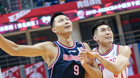 CBA 19/20赛季 第14轮 青岛国信双星VS广东东莞银行 不设防吗？阿联外线重击三分风轻云淡