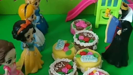 王后给女儿们买了好吃的蛋糕，贝儿来给大家分蛋糕，贝儿分的公平吗？