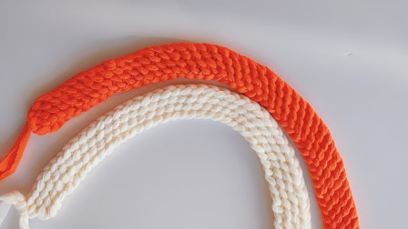 钩针编织双面包带的钩法非常实用的通用包带毛线编织步骤