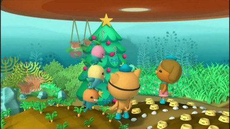 海底小纵队：大家都在准备圣诞节，真是太开心了，还有饼干吃呢