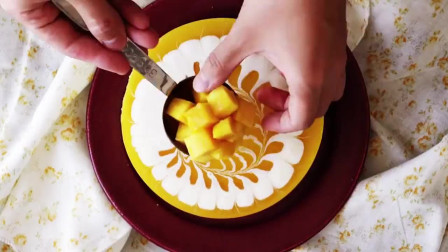 简单易做又免烤, 一分钟学会美味芝士芒果蛋糕