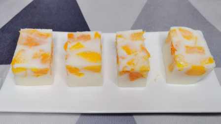 芒果牛奶布丁的简单做法，奶香浓郁，口感细腻嫩滑