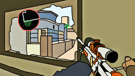 CSGO：亮眼时刻16，一箭双雕五杀AWP，二西莫夫打到你哭！