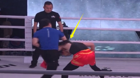 看不起人？60岁铁砂掌大师被重击后爆发，竟将56岁太极大师打惨KO