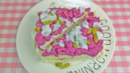 紫薯山药酸奶蛋糕的做法，酸奶蛋糕怎么做颜值高，这样做不但好看而且好吃