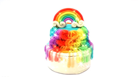 哇！好漂亮的彩虹蛋糕，一起来看看是如何制作的吧！