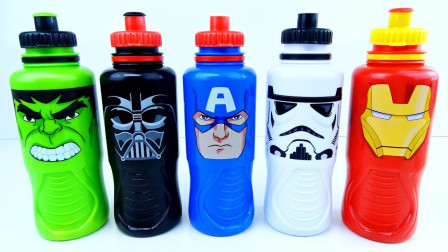 色彩英语启蒙早教：超级英雄饮料罐里面藏着什么玩具？看完我就转发了