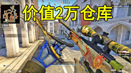 CSGO：体验价值2万元仓库皮肤，遇到巨龙传说AWP土豪皮肤