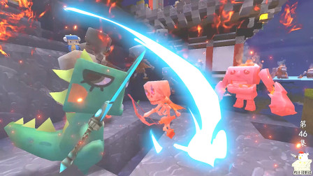 迷你世界《小肥龙与王老五冒险之旅》046：小肥龙遇魔兵屠城，奋勇杀敌救小孩