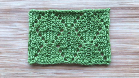 镂空叶子花的编织方法，简洁有层次，是很美的春夏针织衫花样钩织方法视频教程
