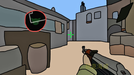 CSGO：楼梯五杀AK47蹲守，敌人白给不会走！亮眼时刻43