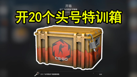 CSGO：帮粉丝开20个头号特训箱子会发生什么？