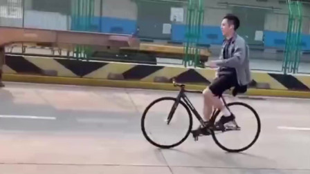 广东小伙太厉害了骑自行车也可以玩出这么多花样，让人佩服！