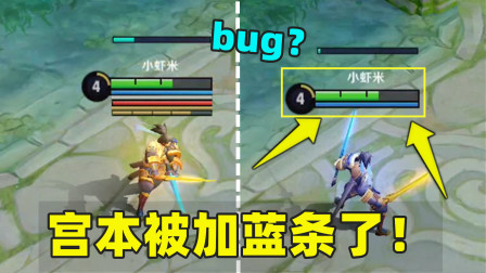 小虾米：体验服出现bug，宫本被加蓝条，这回真不是P的