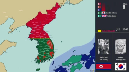 南北朝鲜战争之后的国土面积变化