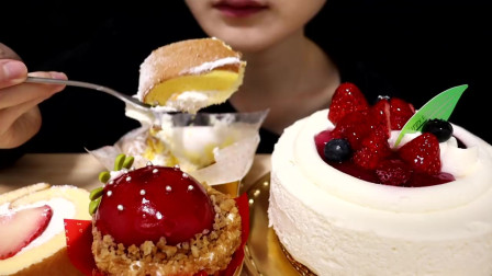 KASUMI草莓沙漠芝士蛋糕冰激凌卷蛋糕