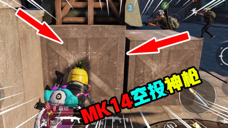 和平精英：空投神枪MK14，全自动一开当步枪打，莽就完了
