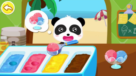 兔依依的三味冰淇淋球味道好赞哦！宝宝巴士游戏