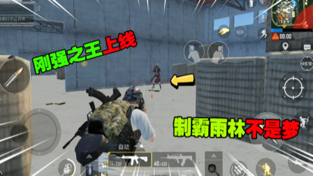 和平精英：操作手登陆雨林图！为了人头不择手段！不愧是枪王啊